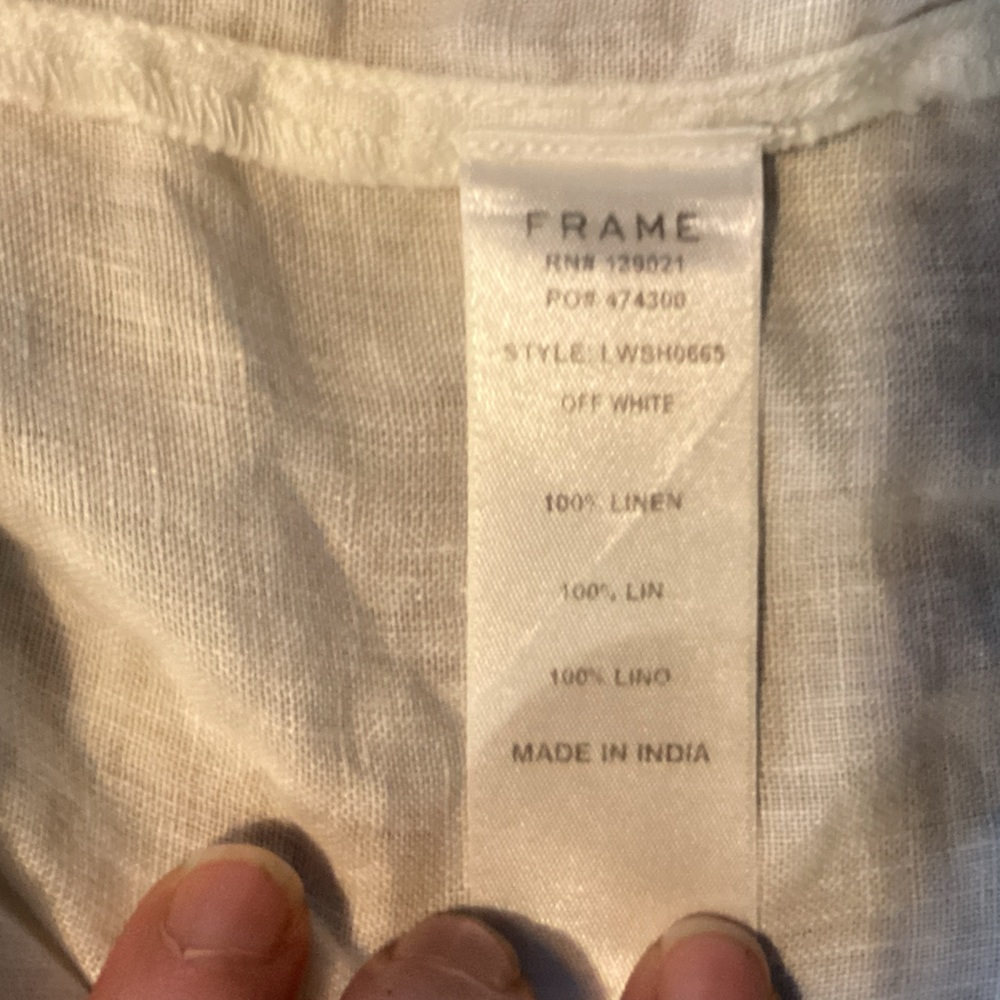 Frame Denim Ivory Wrap Robe - Picture 3 of 4